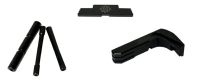 Cross Armory CRG5OKBK 3 Piece Kit  Extended Compatible w/ Glock 17/19/26/34 Gen5 Black Steel/Aluminum