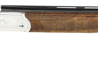 ATI ATIGKOF12SVE26 Cavalry SVE 12 Gauge 3" 2rd 26" Blued O/U Barrel, Silver Engraved Metal Finish, Oiled Turkish Walnut Stock, Ejector, 5 Chokes