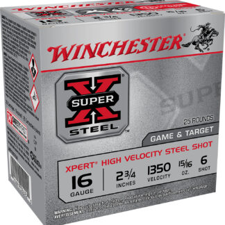 Winchester Ammo WE16GT6A Super X Xpert High Velocity 16Gauge 2.75" 15/16oz 6Shot 25 Per Box/10 Case