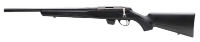 Tikka JRT1X409 T1X MTR Full Size 17 HMR 10+1 20″ Black Threaded Barrel, Black Drilled & Tapped Stainless Steel Receiver, Black Fixed Synthetic Stock, Left Hand