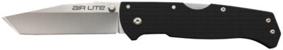 Cold Steel CS26WT Air Lite 3.50″ Folding Tanto Plain AUS-10A SS Blade/Black G10 Handle Includes Pocket Clip