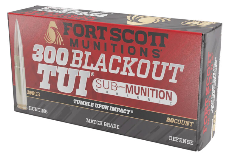 Fort Scott Munitions Sub-Munitions Rifle Ammo 300 BLKOUT 190 gr. TUI 20 rd.