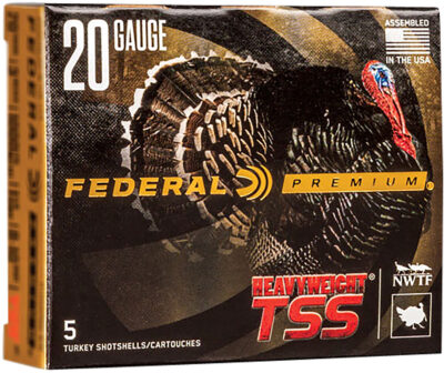 Federal PTSSX257F9 Premium Turkey Heavyweight TSS 20Gauge 2.75″ 1 1/8oz 9Shot 5 Per Box/50 Case