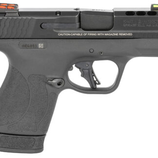 Smith & Wesson 13254 M&P Performance Center Shield Plus 9mm Luger 3.10" Ported Barrel 10+1 Or 13+1, Black Polymer Frame, Ported Armornite Slide, Fiber Optics Sights, Manual Safety