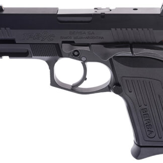 Bersa TPR9CMX TPRCX  Compact Frame 9mm Luger 13+1, 4.10" Black Steel Threaded Barrel, Matte Black Serrated Steel Slide & Aluminum Frame w/Beavertail, Ambidextrous