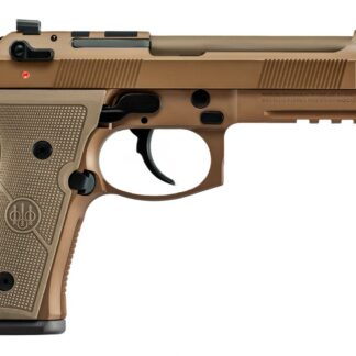 Beretta USA JS92QM9A4G M9A4 Centurion 9mm Luger 5.10" Barrel 10+1, Flat Dark Earth Cerakote Frame, Serrated Steel Optic Cut Slide, Polymer Grip & Decocker Safety