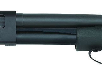 Mossberg 51600 590S Shockwave Full Size Frame 12 Gauge Pump 3" 10+1 18.50" Matte Blued Steel Barrel, Black Anodized Stainless Steel Receiver, Black Raptor Birdshead Grip