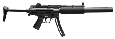 Heckler & Koch 81000469 MP5 Full Size 22 LR 10+1 16.10" Black Steel Barrel. Black Retractable Black Polymer Stock & Grips