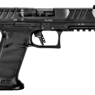 Walther Arms 2842521 PDP Pro SD 9mm Luger 18+1 5.10" Threaded Barrel, Black, Optic Cut/Serrated Slide, Polymer Frame with Pic. Rail, Performance Duty Grip, Flared Magwell