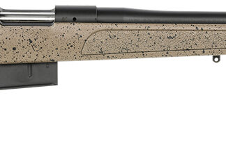 Bergara Rifles B14S359C B-14 HMR 6.5 PRC 3+1 24" Graphite Black Cerakote Barrel, Black Speckled Brown Molded w/Mini-Chassis, Adjustable LOP & Cheek Piece Stock