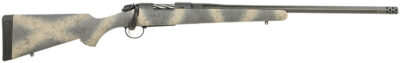 Bergara Rifles B14S521CF B-14 Ridge Carbon Wilderness 308 Win 4+1 20″ Carbon Fiber Wrapped Barrel, Gray Cerakote Steel Receiver, SoftTouch Woodland Camo Fixed American Style Stock, Right Hand