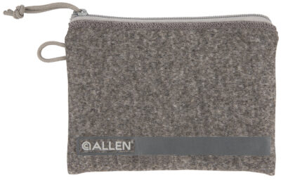 Allen 3625 Pistol Pouch  Gray Polyester w/Lockable Zippers, ID Label & Fleece Lining Holds Compact Size Handgun 5″ L x 7″ W Interior Dimensions