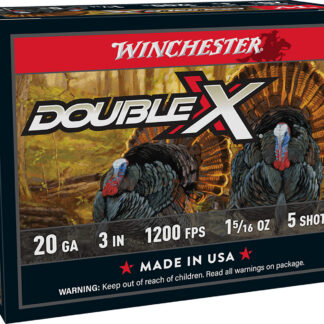 Winchester Ammo STH2035 Double X High Velocity Turkey 20Gauge 3" 1 5/16oz 5Shot 10 Per Box/10 Case