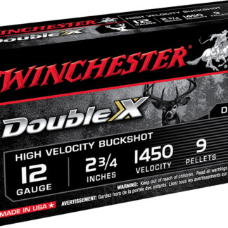 Winchester Ammo SB1200 Double X High Velocity 12Gauge 2.75" 9Pellets 00Buck Shot 5 Per Box/50 Case