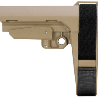 SB Tactical SBA3X02SB SBA3 Brace Synthetic Flat Dark Earth 5-Position Adjustable for AR-Platform (Tube NOT Included)