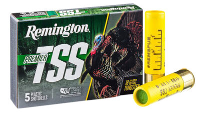 Remington Ammunition 28063 Premier TSS Turkey 20 Gauge 3″ 1 1/2 oz Tungsten 7 Shot 5 Per Box/ 10 Cs