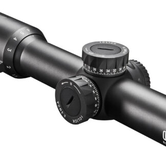 Eotech VDU16FFSR1G Vudu FFP Black Hardcoat Anodized 1-6x 24mm 30mm Tube Illuminated Green SR1-MRAD Reticle Features Throw Lever