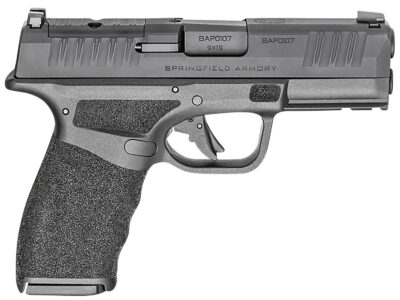 Springfield Armory HCP9379BOSP Hellcat Pro OSP Compact 9mm Luger 17+1 3.70" Black Melonite Steel Barrel & Optic Ready/Serrated Slide, Black Polymer Frame w/Picatinny Rail, Textured Grip