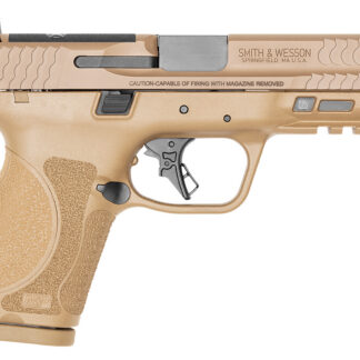 Smith & Wesson 13572 M&P M2.0  Compact 9mm Luger 15+1, 4" Stainless Steel Barrel & Optic Cut/Serrated Stainless Steel Slide, Flat Dark Earth Polymer Frame w/Picatinny Rail