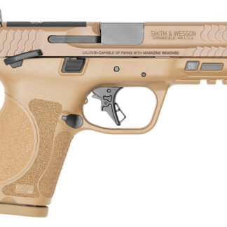 Smith & Wesson 13573 M&P M2.0  Compact 9mm Luger 15+1 4" Stainless Steel Barrel & Optic Cut/Serrated Stainless Steel Slide, Flat Dark Earth Polymer Frame w/Picatinny Rail