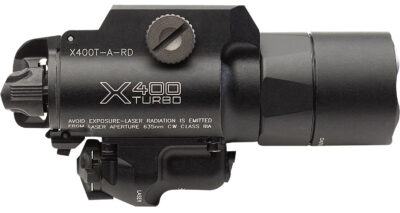 X400T HIGH CANDELA HANDGUN LIGHT + LASER SIGHT X400T TURBO HIGH CANDELA HANDGUN LIGHT + RED LASER BLACK