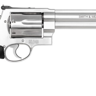 Smith & Wesson 13331 Model 350  X-Frame 350 Legend 7 Shot 7.50" Satin Stainless Steel Barrel, Cylinder & Frame, Black Finger Grooved Grip, Internal Lock Safety, Exposed Hammer