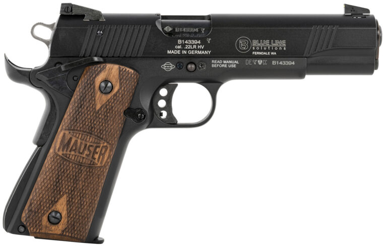 BLG MAUSER 1911 22LR 5 WALNUT GRIPS CA LEGAL