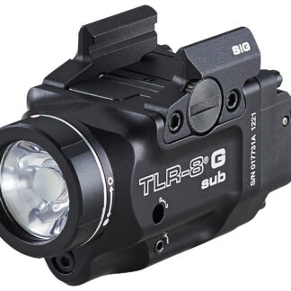Streamlight 69437 TLR-8 w/Laser Black Anodized, Green Laser 5.0 mW/500 Lumens Output 510-530nm Wavelength, Fits Sig Sauer P365/P365XL