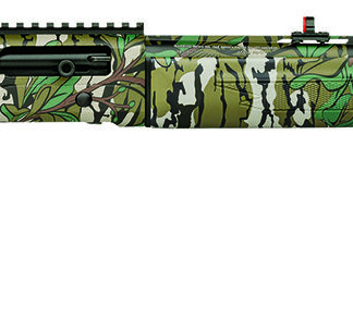 Mossberg 75802 SA Turkey 28 Gauge Semi-Auto 2.75" 4+1 22" Mossy Oak Greenleaf Steel Barrel, Picatinny Rail Receiver, Fixed Mossy Oak Greenleaf Synthetic Stock, Brown Polymer Grip, Right Hand