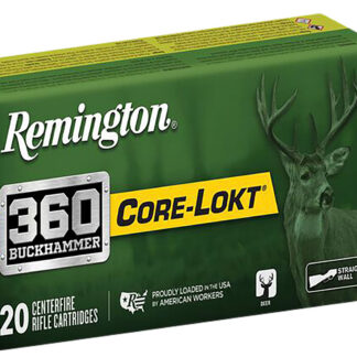 Remington Ammunition R27743 Core-Lokt  360Buckhammer 200gr Soft Point Core-Lokt 20 Per Box/10 Case
