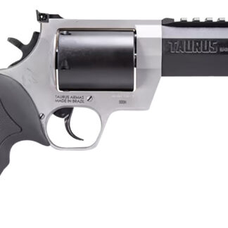 Taurus 2500055RH Raging Hunter Large Frame 500 S&W Mag 5rd 5.12" Matte Black Ported/Target Crown Barrel, Matte Black Oxide Cylinder, Matte Stainless Stainless Steel Frame, Black Rubber Grip