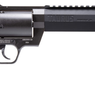 Taurus 2500081RH Raging Hunter Large Frame 500 S&W Mag 5rd 8.38" Black Ported/Target Crown Barrel, Matte Black Oxide Cylinder, Black Steel Frame Black Rubber Grip