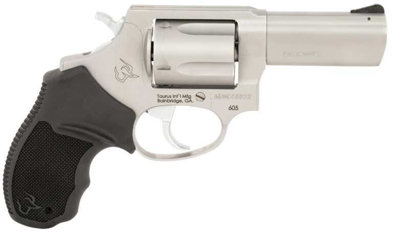 Taurus 2-605P39 605 T.O.R.O. Small Frame 38 Special +P/357 Mag 5 Shot 3" Stainless Steel Barrel, Frame & Cylinder, Black Rubber Grip, Transfer Bar Safety, Optic Mount For Micro Red Dot