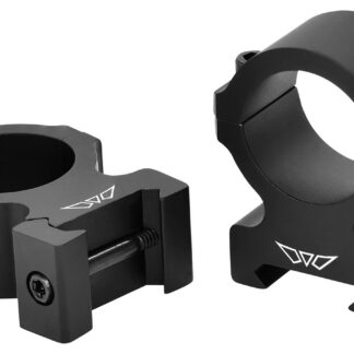 Warne V602M Horizontal Rings Vapor Matte Black 1" High 0 MOA