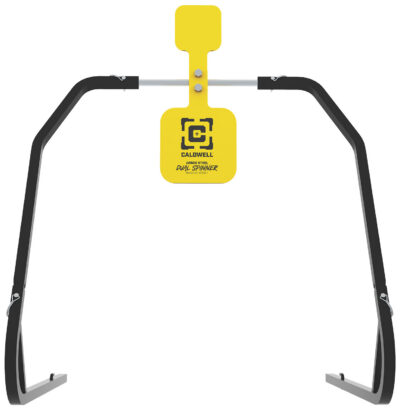 Caldwell 1196226 Daul Spinner  Yellow AR500 Steel 3/8″ Thick Standing Target Includes 5″ & 8″ Plates