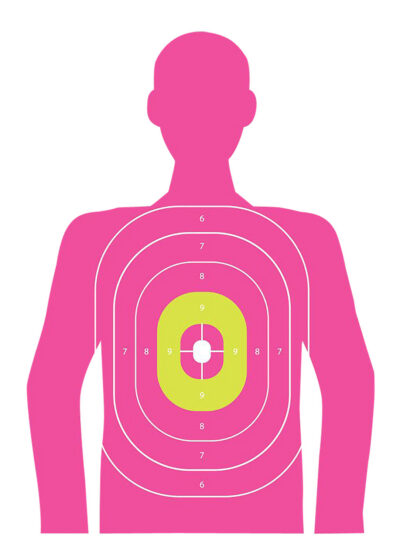 EZ-Aim 15646 In the Pink  Paper Works w/Handgun/Shotgun/Airsoft Gun/BB Guns/Pellet Gun 12 x 18 Pink 8 Pack