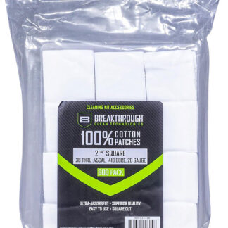Breakthrough Clean BTCPS214600 Square Patches 38-45 Cal/.410-20 Gauge 600 pieces