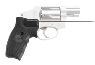 Crimson Trace 011150 Lasergrips  Fits S&W J-Frame Round Butt, Red Laser 633nM Wavelength 5mW Output, Black Polymer Extended