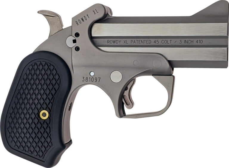 Bond Arms BARWXL Rowdy XL  45 Colt (LC) .410 2rd Shot 3.50" Matte Stainless Steel Frame Black Extended B6 Resin Grips