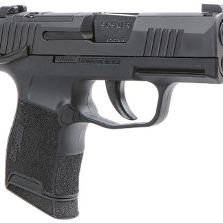Sig Sauer 3659BXR3PMS P365 BXR Micro-Compact 9mm Luger 10+1, 3.10" Black Steel Barrel, Black Nitron Optic Ready/Serrated Slide, Black Stainless Steel Frame w/Picatinny Rail, Black Polymer Grips