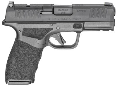 Springfield Armory HCP9379BOSPLC Hellcat Pro OSP Compact 9mm Luger 10+1 3.70" Black Melonite Steel Barrel & Optic Ready/Serrated Slide, Black Polymer Frame w/Picatinny Rail, Textured Grip