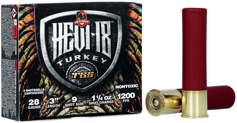 HEVI-Shot HS7289 HEVI-18 TSS Turkey 28Gauge 3" 1 1/4oz Tungsten 9Shot 5 Per Box/10 Case