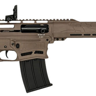 Citadel CBOSS2512FDE Boss25 12 Gauge Semi-Auto 3" 5+1 18.75" Black Steel Threaded Barrel, Flat Dark Earth Picatinny Rail Aluminum Receiver, Picatinny Handguards, Black Adj Cheek Riser Synthetic Stock