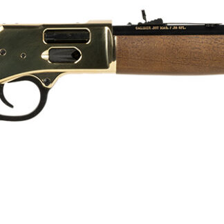 Henry H006GL Side Gate  44 Mag/44 Special 10+1 20" Blued Octagon Barrel, Polished Brass Rec, American Walnut Stock, Adj. Sight, Large Loop Lever