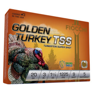 Fiocchi 203TSS9 Golden Turkey TSS 20Gauge 3" 1 3/8oz 9Shot 5 Per Box/10 Case
