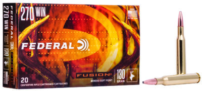 Federal F270FS1 Fusion  270Win 130gr Bonded Soft Point 20 Per Box/10 Case