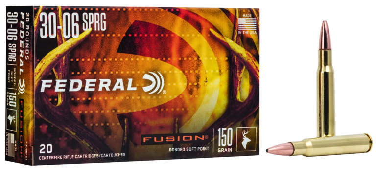 Federal F3006FS1 Fusion  30-06Springfield 150gr Bonded Soft Point 20 Per Box/10 Case