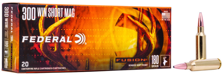 Federal F300WSMFS2 Fusion  300WSM 180gr Bonded Soft Point 20 Per Box/10 Case