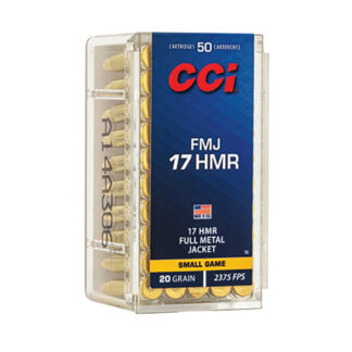 FMJ AMMO 17 HMR 20GR FULL METAL JACKET 17 HMR 20GR FULL METAL JACKET 50/BOX