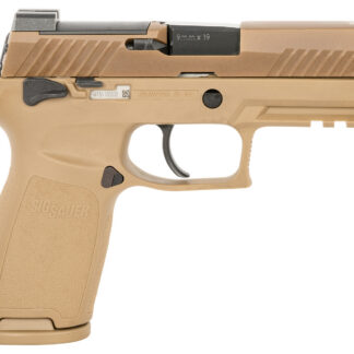 Sig Sauer 320CA9M18MSCA P320 M18 *CA Compliant Carry Frame 9mm Luger 10+1, 3.90" Black Carbon Steel Barrel, Coyote PVD Serrated Stainless Steel Slide, Coyote PVD Stainless Steel Frame w/Beavertail & Picatinny Rail, Coyote Polymer Grip, Manual Safety, Ambi